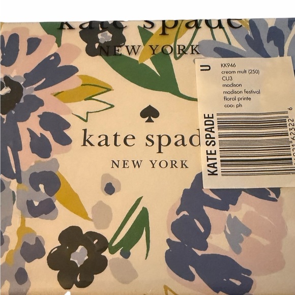 Kate Spade Blue and Yellow Floral Card Holder - Picture 6 of 6